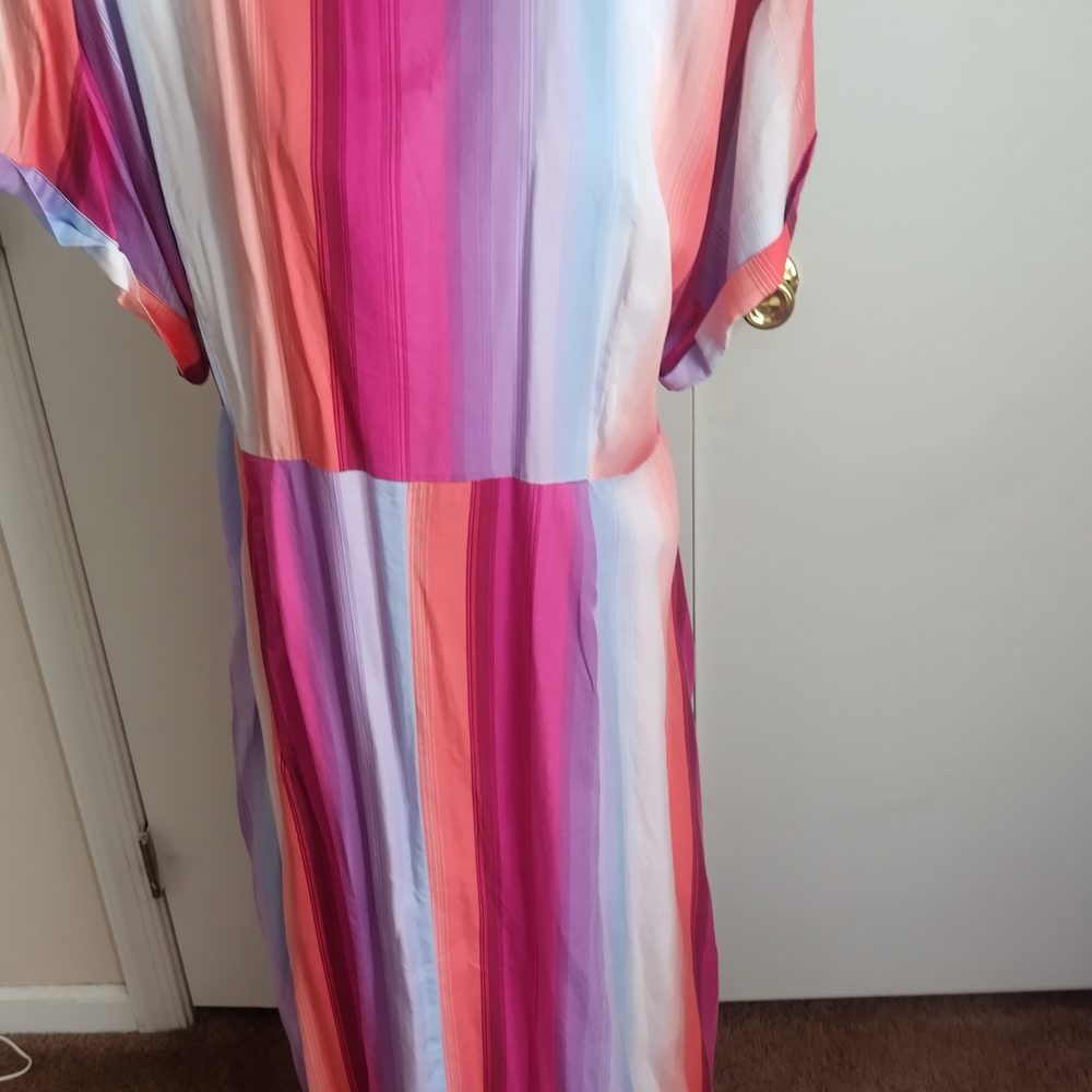 Multicolor Striped Button-Down Dress - Picture 6 of 6